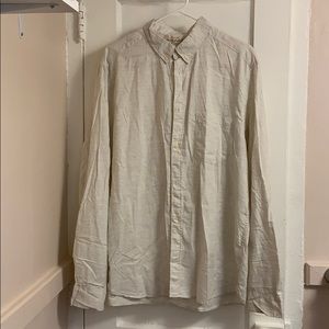 H&M L.O.G.G. Cream Button Down Shirt!